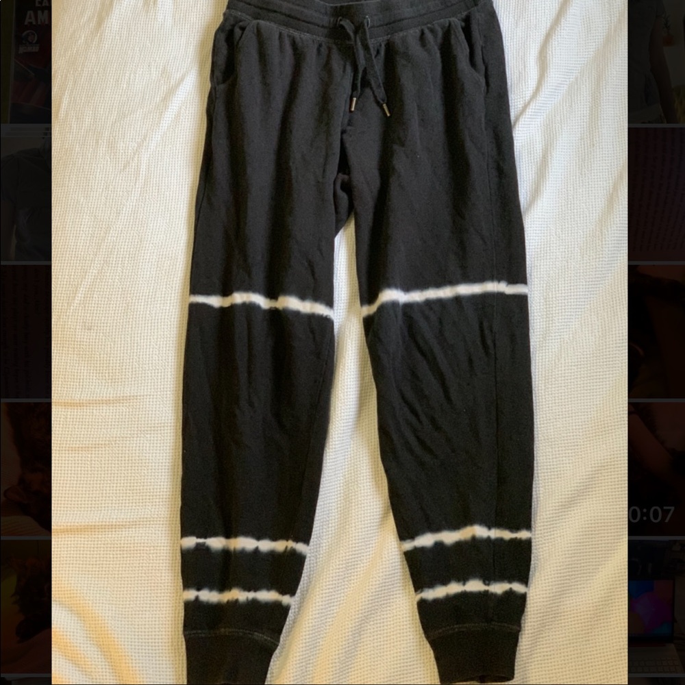Tie dye striped sweatpants